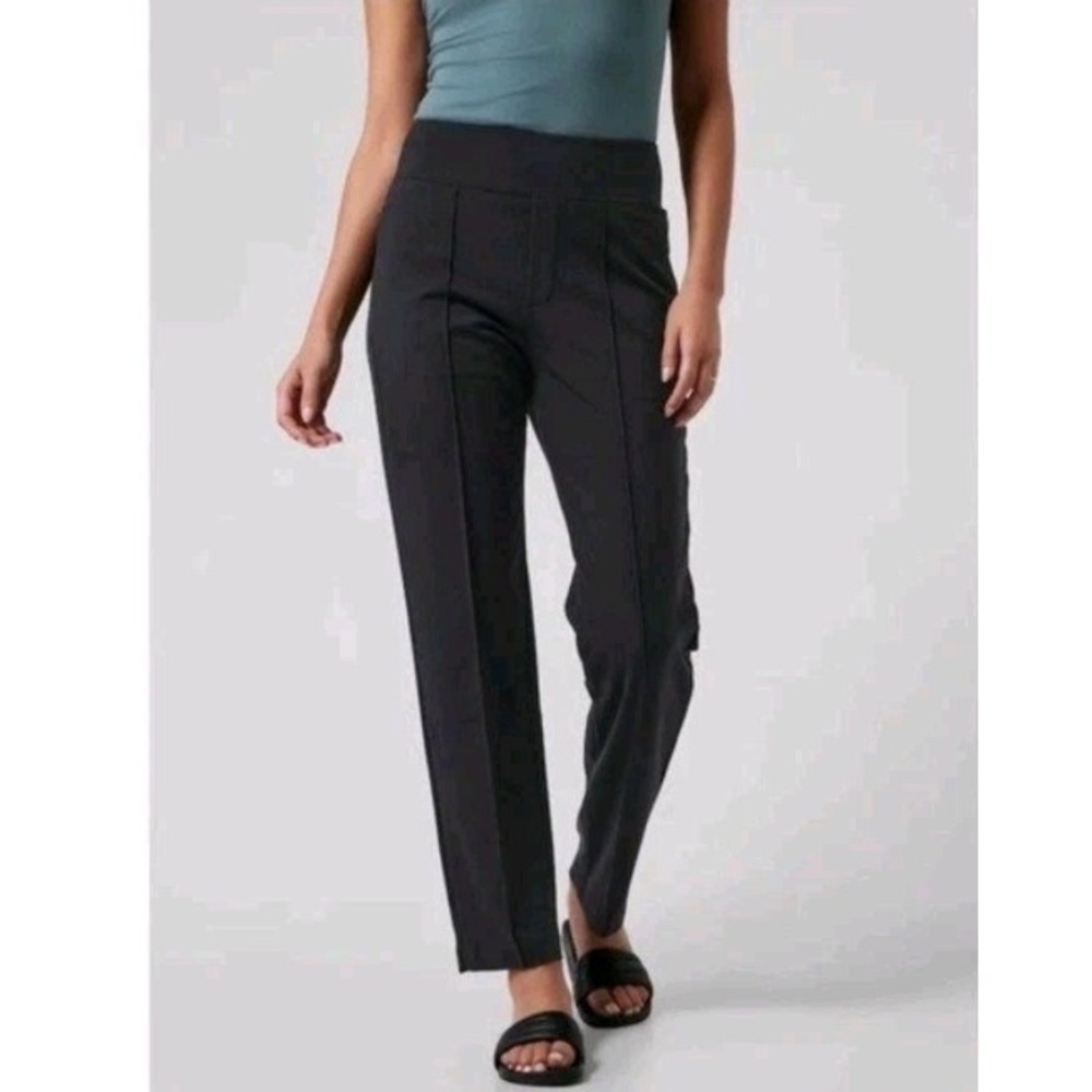Women's Athleta Eastbound Straight Pants size XS X SMALL Black Dress Stretch